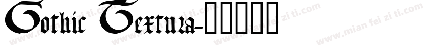 Gothic Textura字体转换